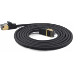 Wantec Patchkaabel SSTP CAT7 Ste. CAT6a d=4mm 15,00m Black