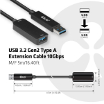 Club3D USB 3.2 A pikenduskaabel 5m aktiivne 10 Gbps St/Bu jaem&uuml;&uuml;k
