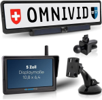 omniVID Solar5 traadita p&auml;ikeseenergial t&ouml;&ouml;tav tagurduskaameras&uuml;steem