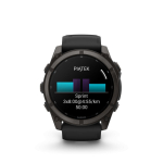 Smart watches Garmin  Fenix 9 &ndash; 51mm, Carbon Grey DLC Titanium with Black Silicone Band