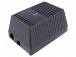 Enclosure: for power supplies | X: 97mm | Y: 137mm | Z: 67mm | ABS | black