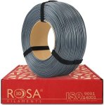 Filaments ASA pelēks 1,75 mm 1 kg uzpildes iepakojums Rosa3D