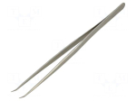Tweezers: curved | 140mm | for precision works