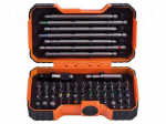 Kit: screwdriver bits | Pcs: 54 | Package: bag