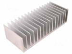 Heatsink: extruded | grilled | L: 80mm | W: 190.5mm | H: 50mm | aluminium