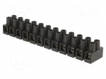 Terminal block | screw terminal | 4mm2 | 400V | 32A | ways: 12 | -25&divide;85&deg;C