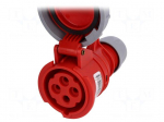 Connector: AC supply 3-phase | socket | female | 16A | 400VAC | IP67