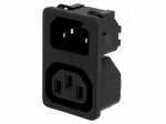 Connector: AC supply | socket | male/female | 10A | 250VAC | IEC 60320