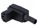 Connector: AC supply | plug | female | 10A | 250VAC | IEC 60320 | C13 (F)