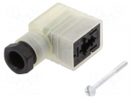 Connector: valve connector | plug | form B | 11mm | female | PIN: 3 | 24V