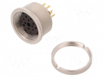 Connector: M16 | socket | female | soldering | PIN: 14 | 3A | 60V | IP68
