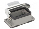 Enclosure: for HDC connectors | size 6B | with latch | straight