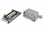 Connector: HDC | male + female | plug + socket | HE | PIN: 16 | 16+PE