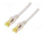 Patch cord | S/FTP | 6a | stranded | Cu | LSZH | grey | 20m | 26AWG