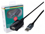 Repeater USB | USB 2.0 | USB A socket,USB A plug | 10m | blister