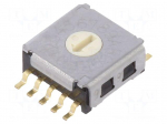 Encoding switch | Pos: 16 | SMD | DC load @R: 0.025A/24VDC | 100M&Omega;