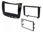 Radio mounting frame | Lancia | 2 DIN | black gloss