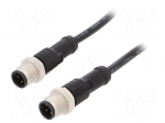 Cable: for sensors/automation | PIN: 4 | M12-M12 | 1m | plug | plug | 250V