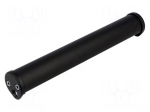 Handle | Mat: aluminium | black | H: 34.5mm | L: 306mm | &Oslash;: 30mm