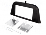 Radio mounting frame | Iveco | 2 DIN | black