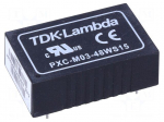 Converter: DC/DC | 3W | Uin: 18&divide;75V | 15VDC | Iout: 200mA | DIP24 | 14g