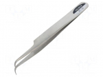 Tweezers | 120mm | universal | Blades: curved | Blade tip shape: sharp