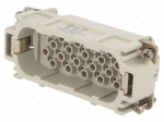 Connector: HDC | contact insert | male | 10A | 250V | PIN: 40 | 40+PE