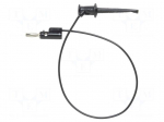 Test lead | 60VDC | 30VAC | 5A | clip-on hook probe,banana plug 4mm