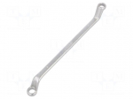 Wrench: ring | double-sided,bent | 8mm,9mm | L: 183mm | nickel plated