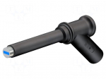 Measuring tip | 2A | black | Tip diameter: 7mm | Socket size: 4mm