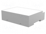 Enclosure: for DIN rail mounting | Y: 90mm | X: 106.2mm | Z: 32mm | grey