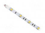 LED tape | white cold | 5050 | LED/m: 30 | 10mm | white PCB | IP20 | 120&deg;