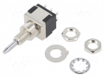 Switch: push-button | Pos: 2 | DPDT | 6A/125VAC | 6A/6VDC | ON-(ON) | MPA