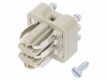 Connector: HDC | contact insert | male | EPIC STA | PIN: 6 | 10A | 60V