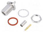 Connector: N | socket | female | straight | 50&Omega; | crimped | gold-plated