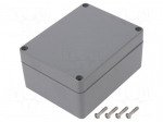 Enclosure: multipurpose | X: 90mm | Y: 115mm | Z: 55mm | ABS | dark grey