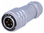 Connector: circular | plug | male | PIN: 5 | IP67 | SF12 | 4&divide;6.5mm | 5A | 180V