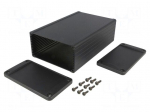 Enclosure: with panel | 1457 | X: 104mm | Y: 160mm | Z: 55mm | aluminium