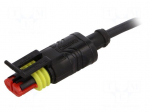 Cable: for sensors/automation | PIN: 2 | straight | 1.5m | plug | 24VDC