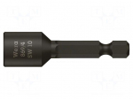 Screwdriver bit | 6-angles socket | 1/4" | HEX 11mm | without magnet