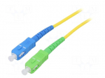 Fiber patch cord | OS2 | SC/APC,SC/UPC | 1m | 9/125um | LSZH | yellow