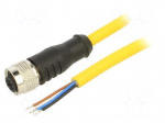 Cable: for sensors/automation | M12 | PIN: 4 | straight | 10m | plug