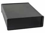 Enclosure: shielding | X: 165mm | Y: 220mm | Z: 55mm | aluminium | black