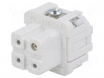 Connector: HDC | contact insert | female | 10A | 230V | PIN: 4 | 3+PE