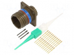 Connector: military | socket | male | PIN: 22 | straight | crimped | 5A