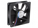 Fan: DC | axial | 12VDC | 92x92x25mm | 72m3/h | 28dBA | slide | 2300rpm