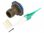 Connector: military | socket | male | PIN: 6 | straight | crimped | 5A