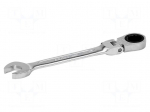 Wrench: combination spanner | rattle,with joint | 11mm | L: 141mm