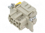 Connector: HDC | contact insert | female | 16A | 500V | Han&reg; ES | PIN: 6
