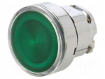 Switch: push-button | 22mm | Stabl.pos: 1 | green | IP66 | flat | Pos: 2